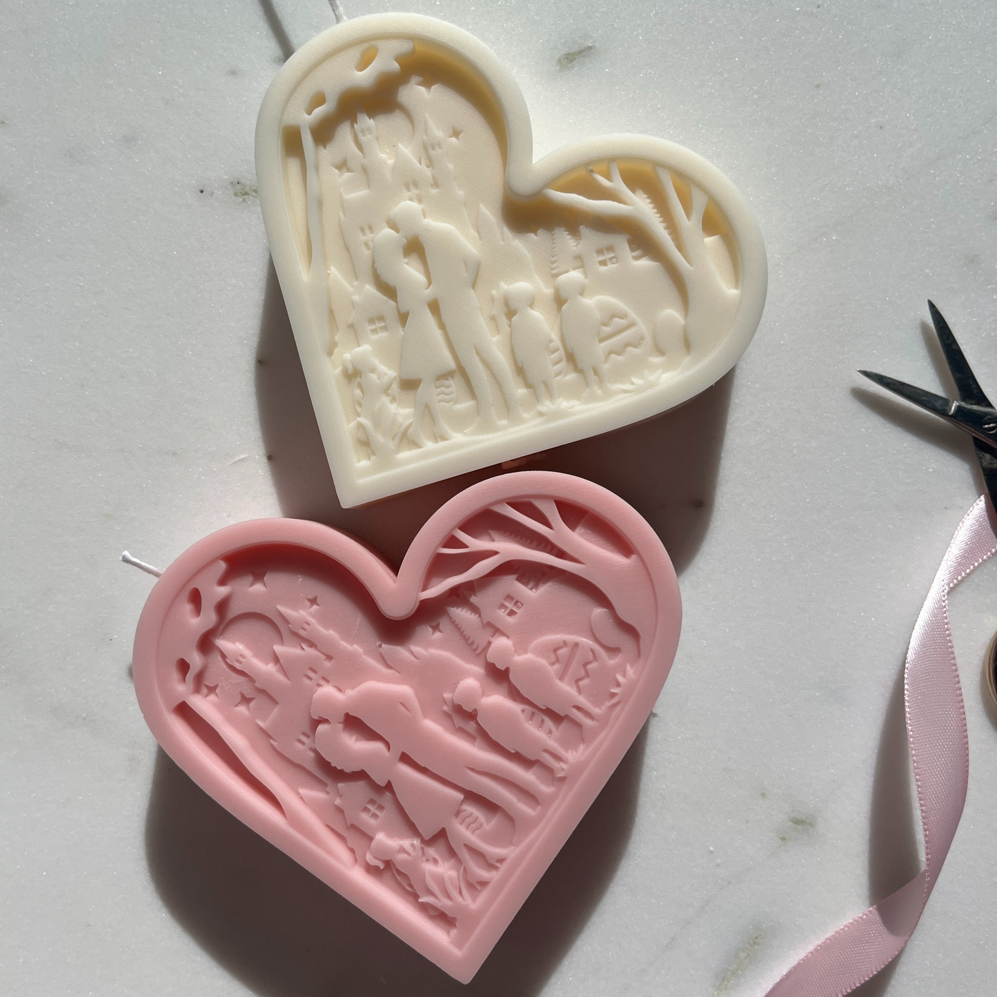 candle silhouette, valentines day gift