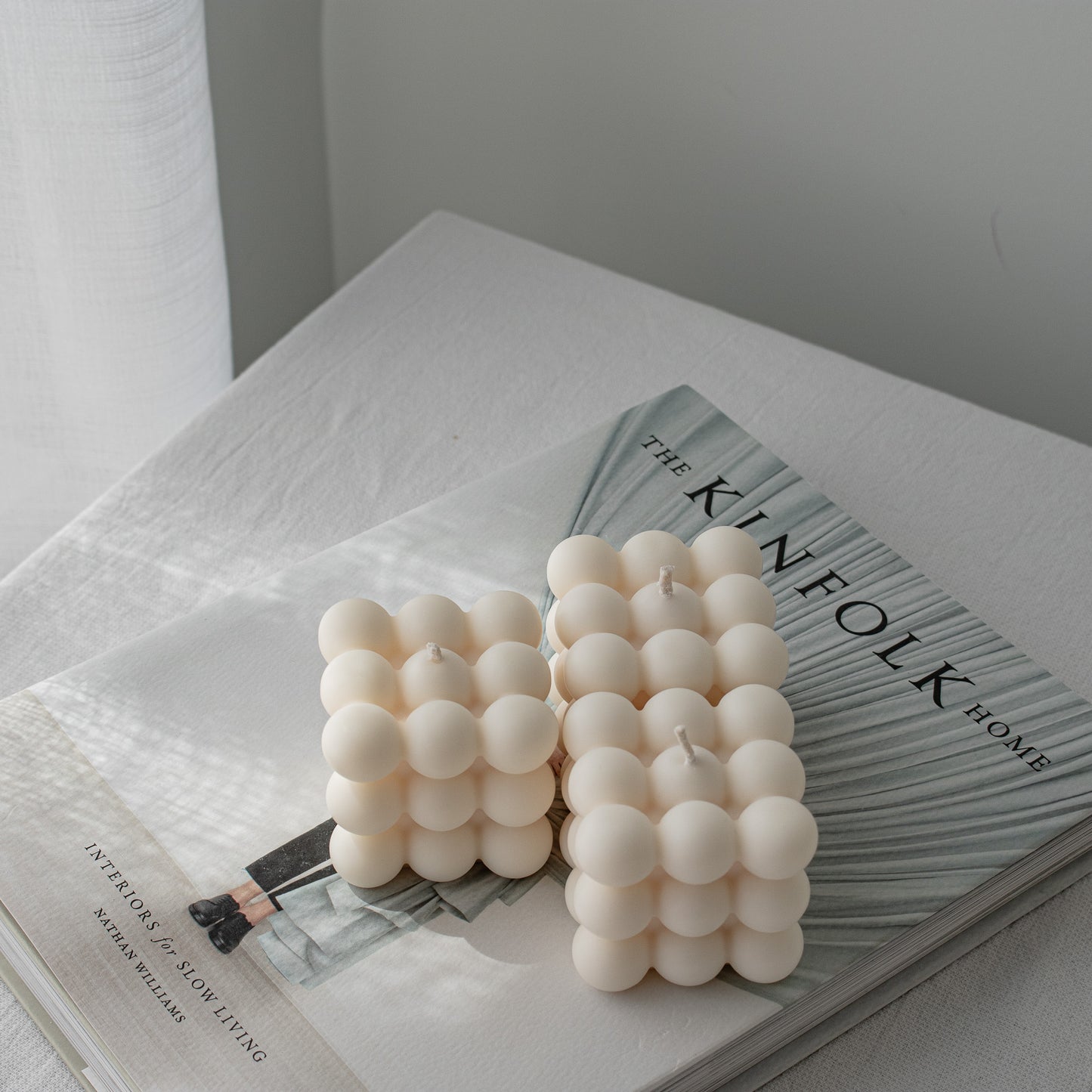 bubble candle set handmade