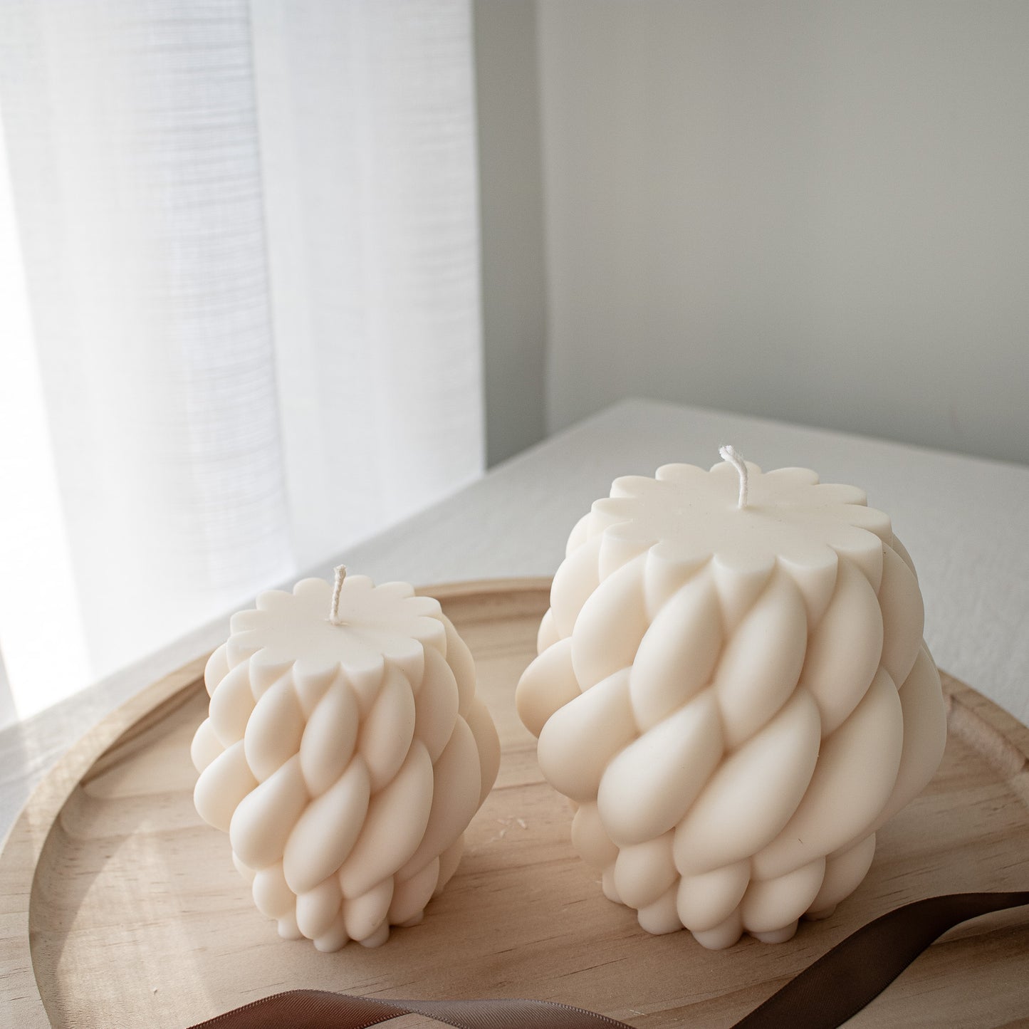 large candle centerpiece