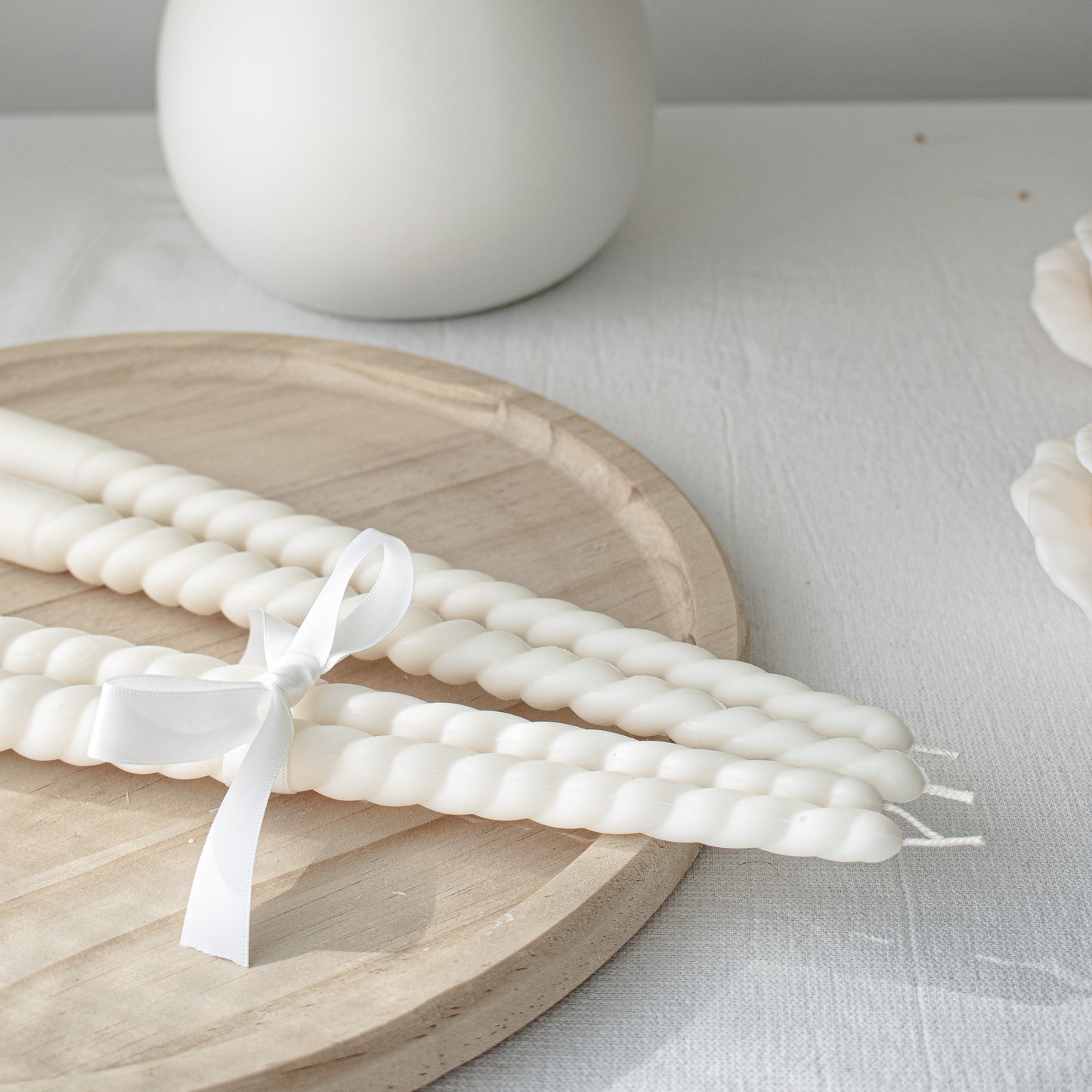 minimalistic soy taper candles