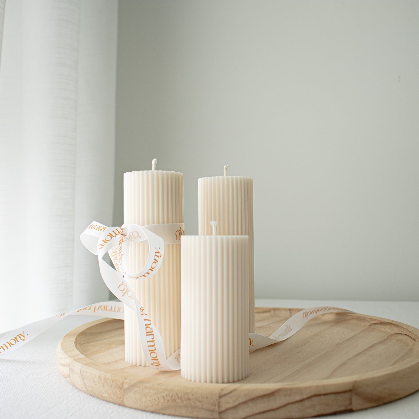 handmade elegant pillar candles