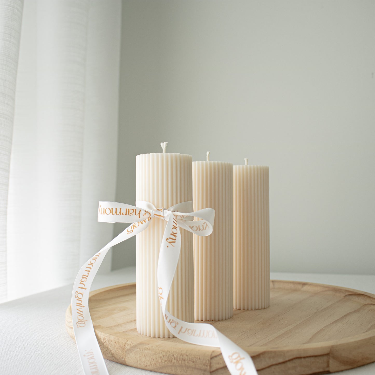 pillar candle set for dinner tables