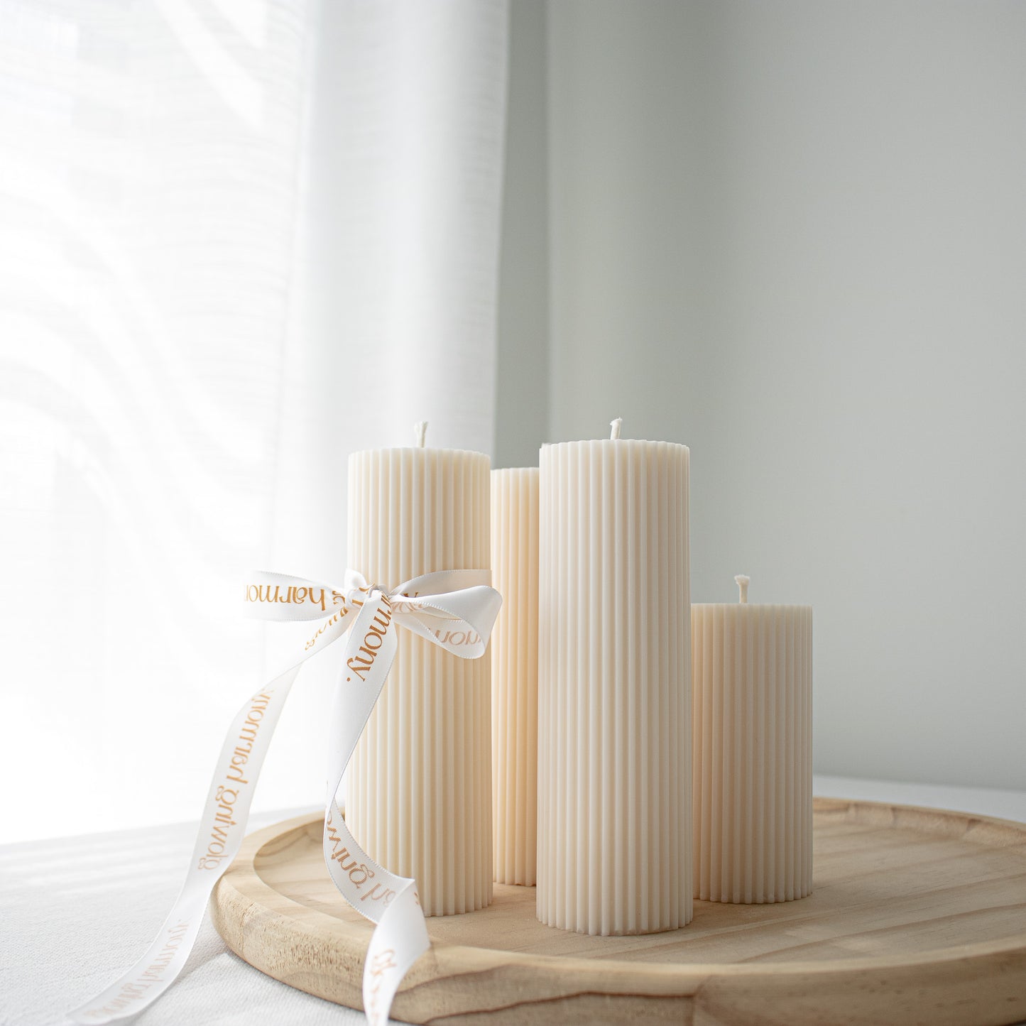 elegant pillar candle set