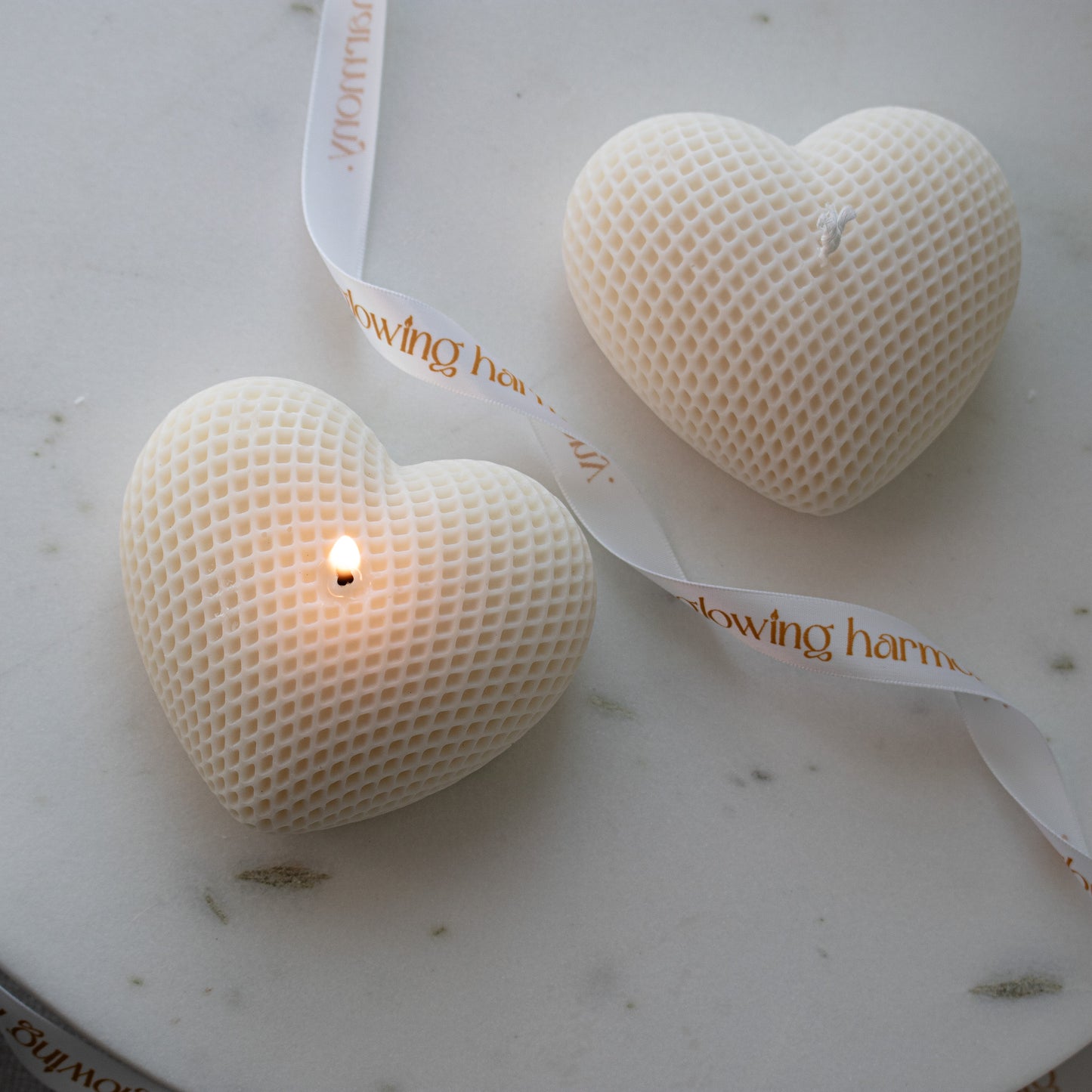 romantic heart shaped table candle decor