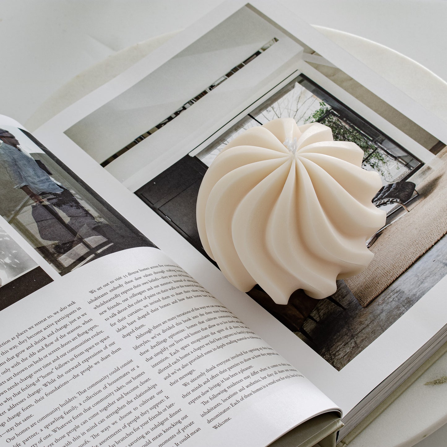 Swirl Ball Candle