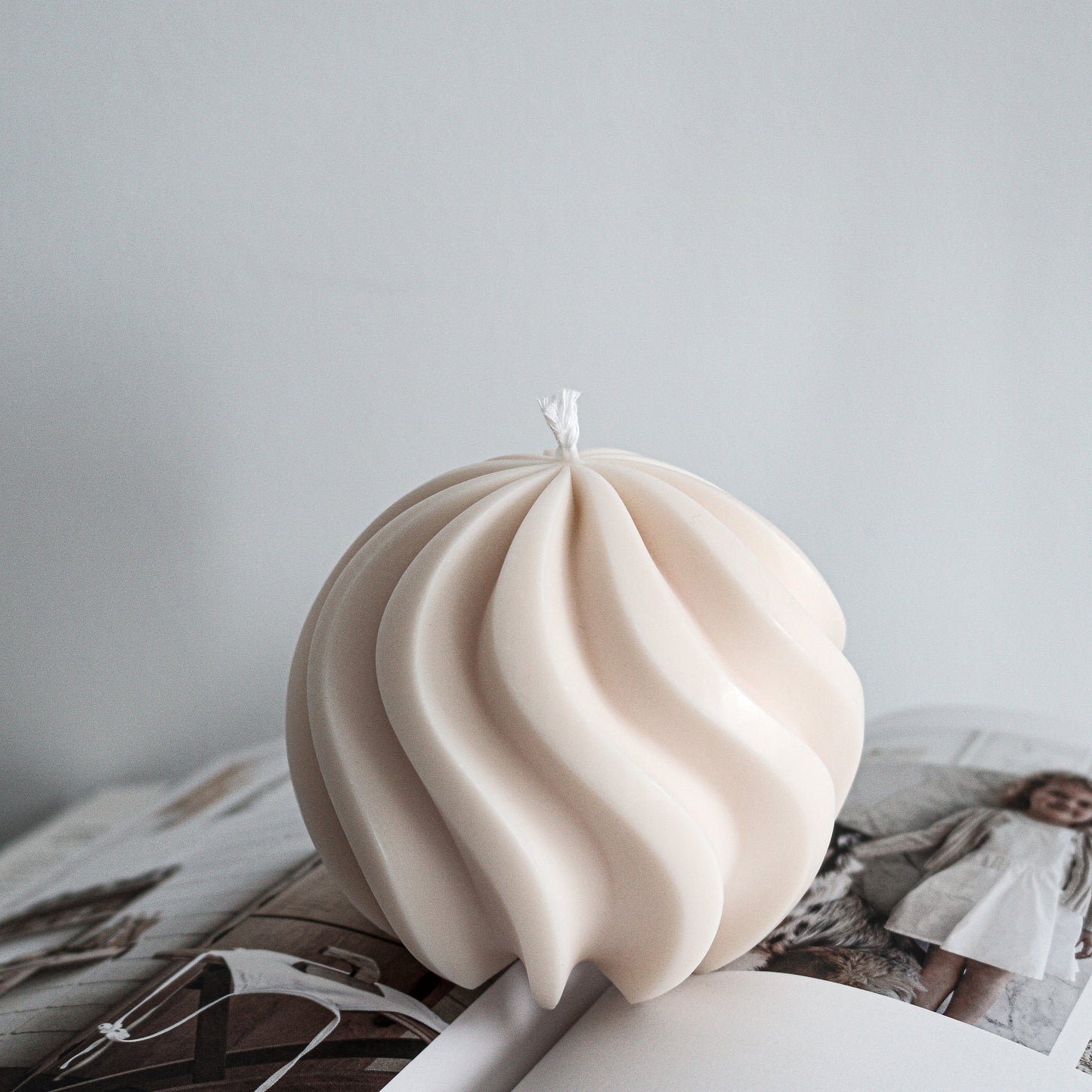 Swirl Ball Candle
