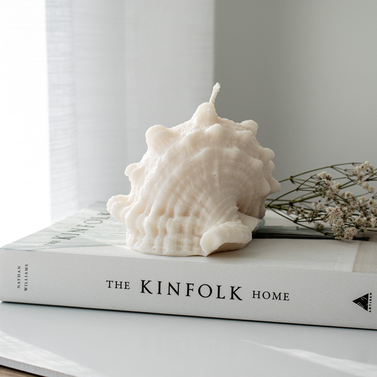 Conch shaped candle
