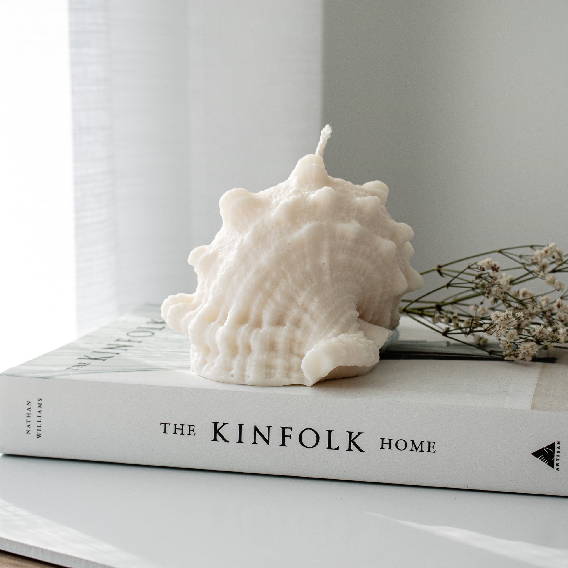Conch shaped candle