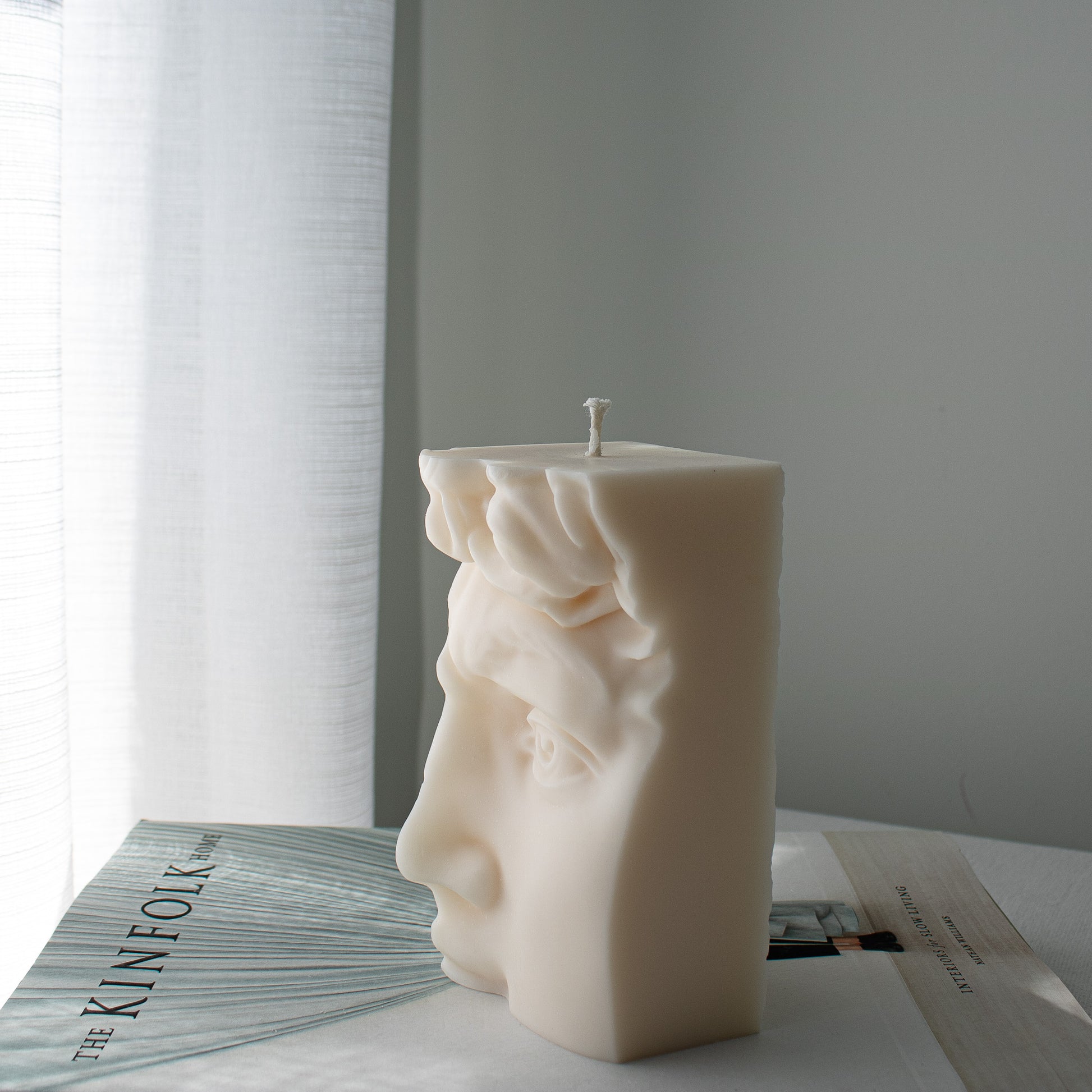 sculptural artistic large candle