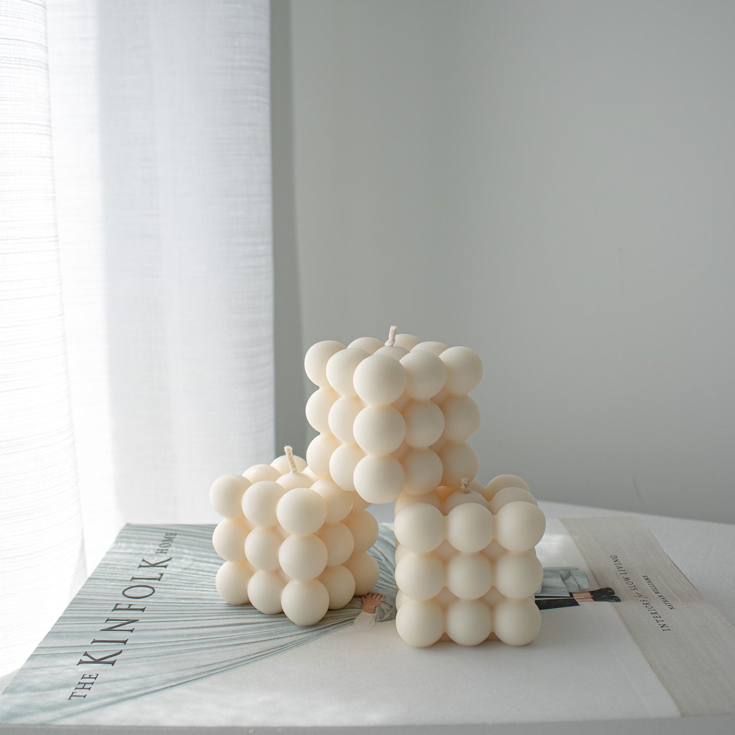 soy wax artistic cube candles