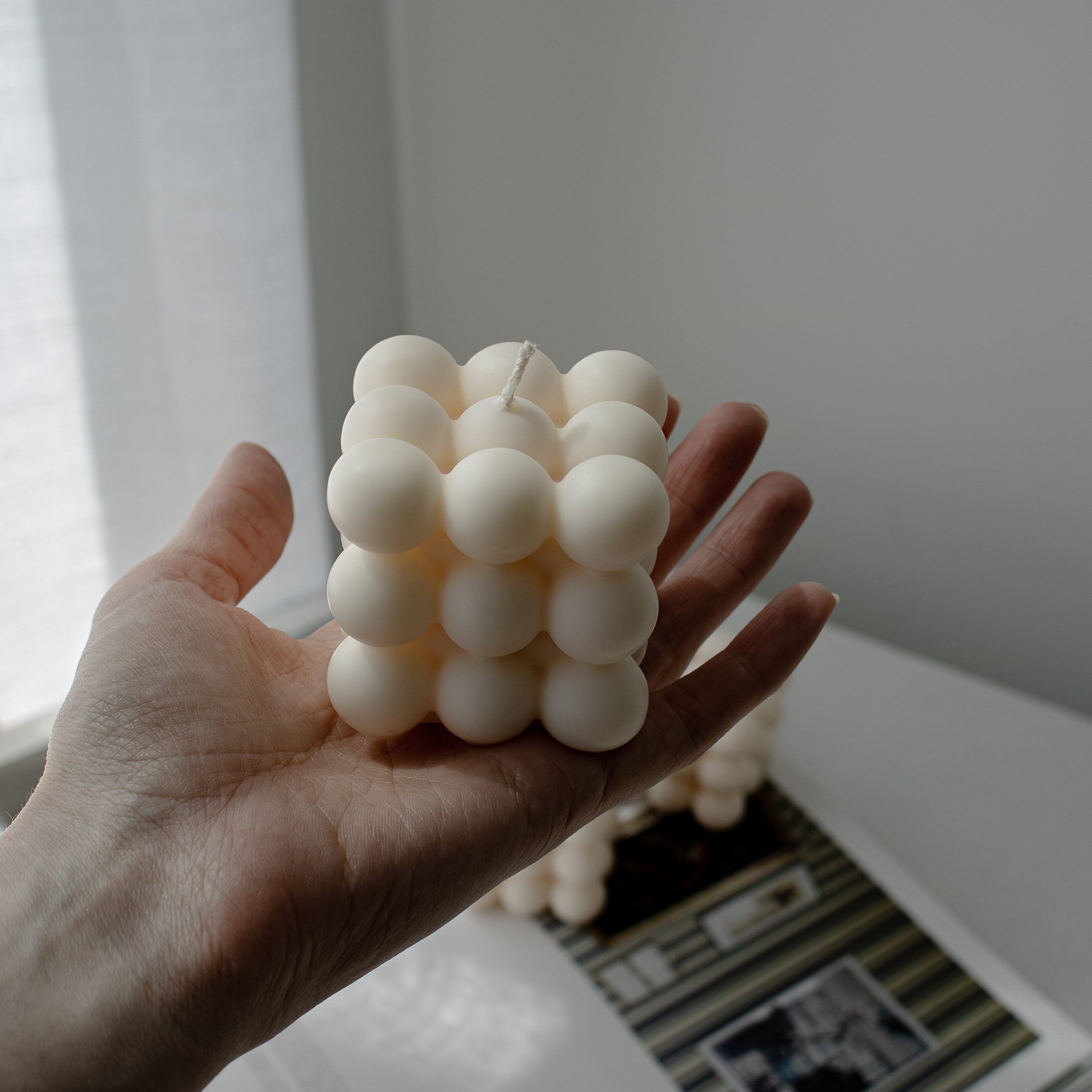 rubiks cube candle 