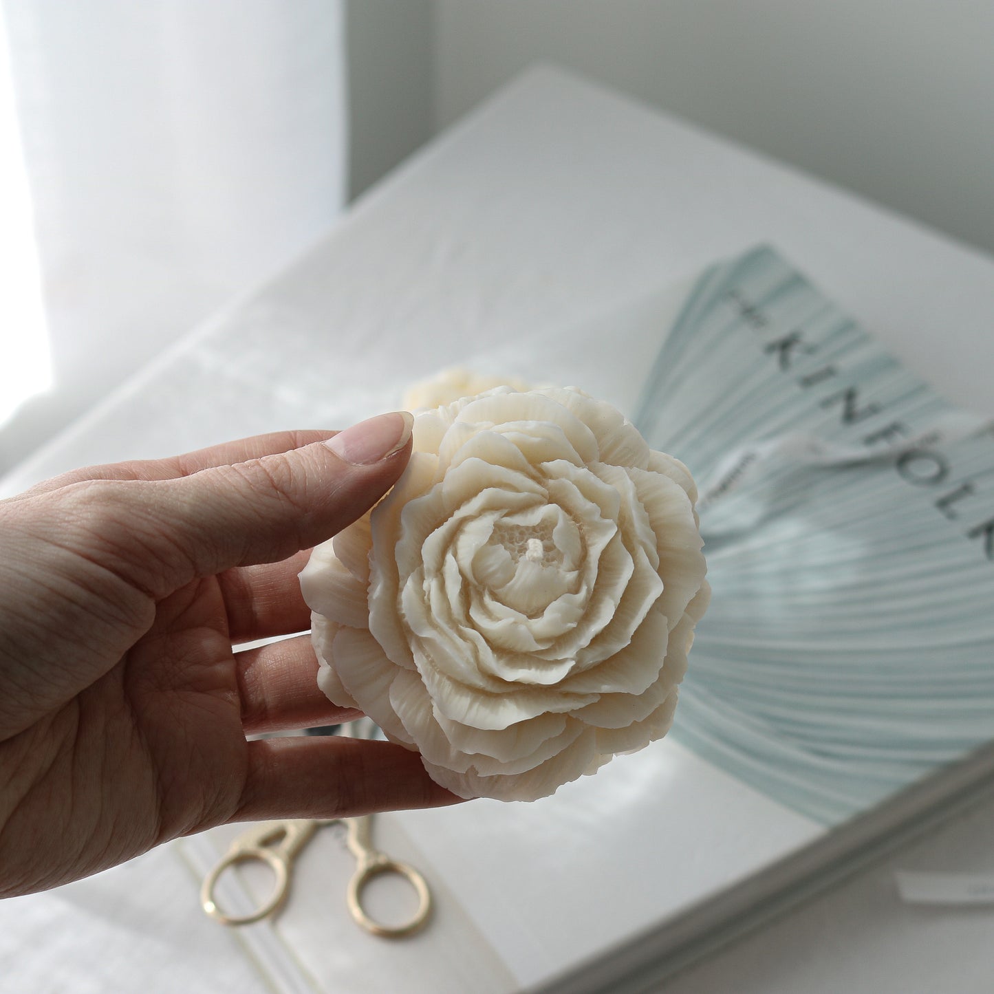 flower soy candles
