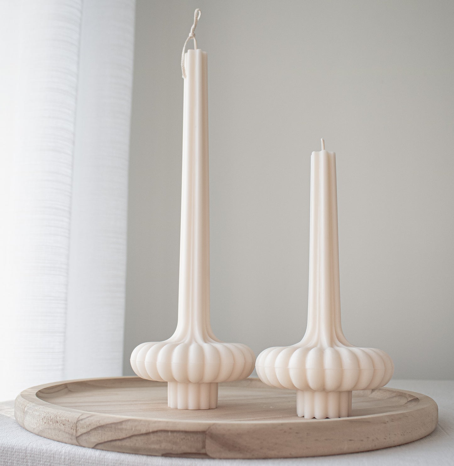 tutu shaped pillar candles