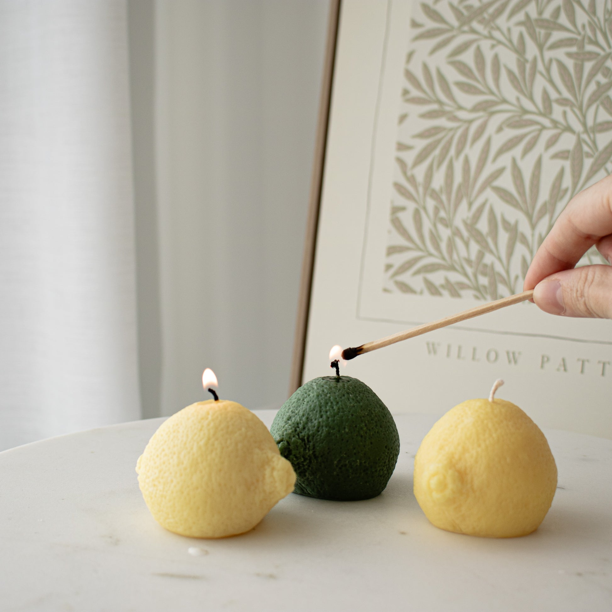 summer table decor soy wax candles