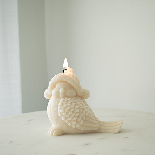 snowbird decorative candle for the holiday