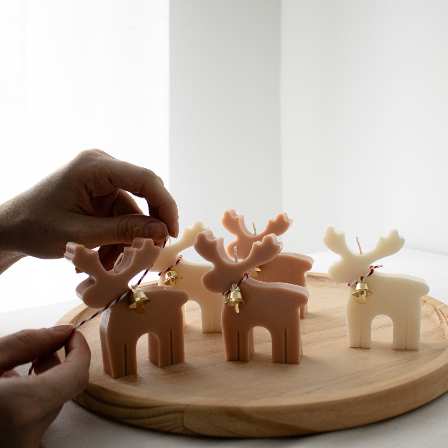 Christmas scene candles stocking stuffers 