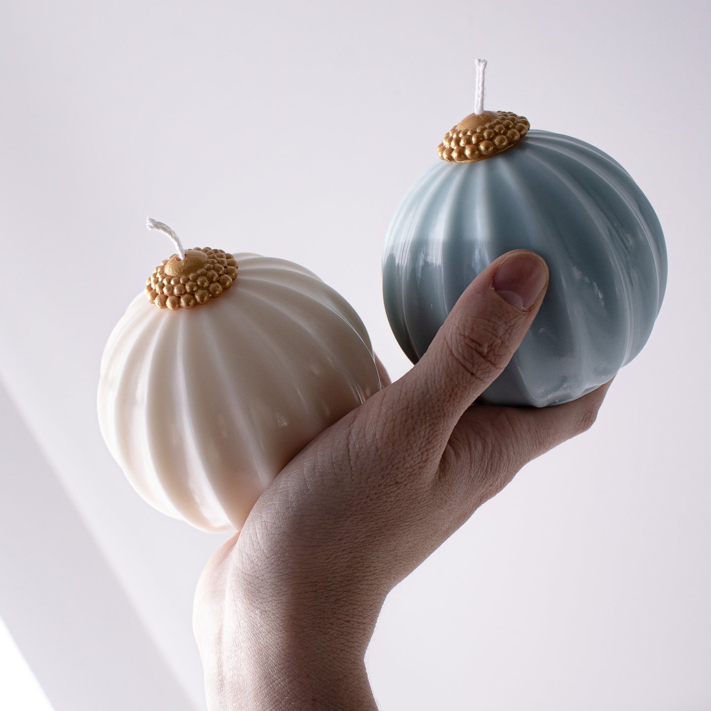 elegant bauble candle for the holidays
