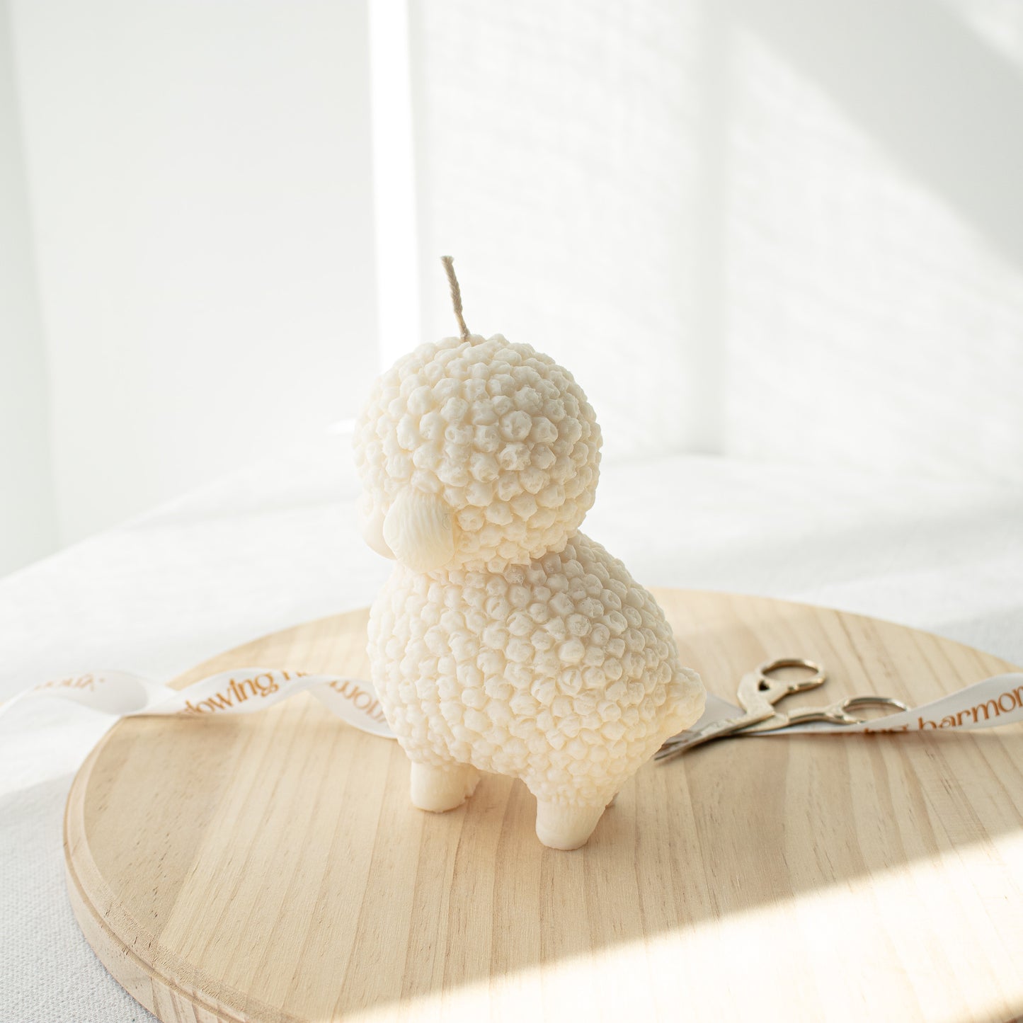 cozy candle for easter