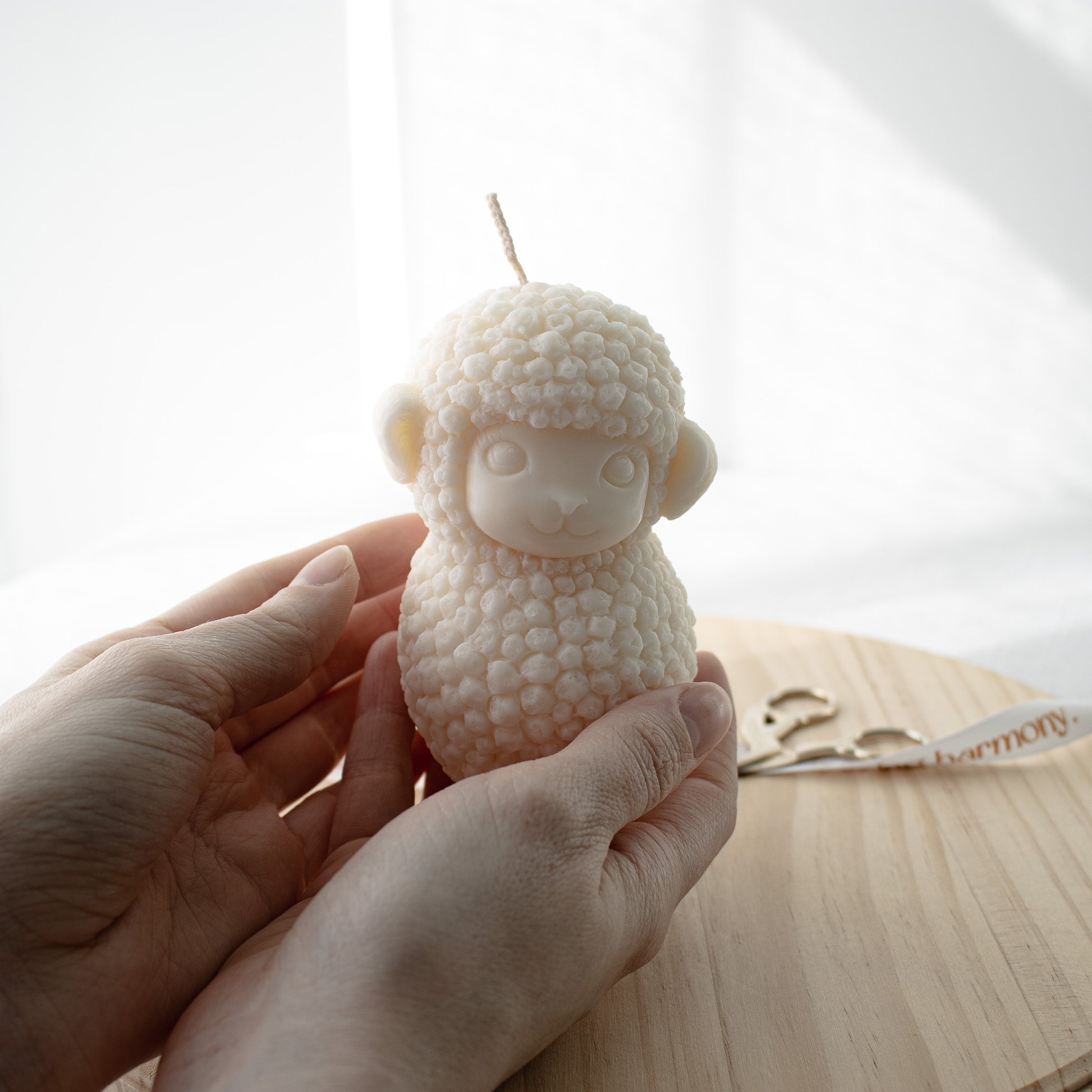 sheep figurine decorative candle