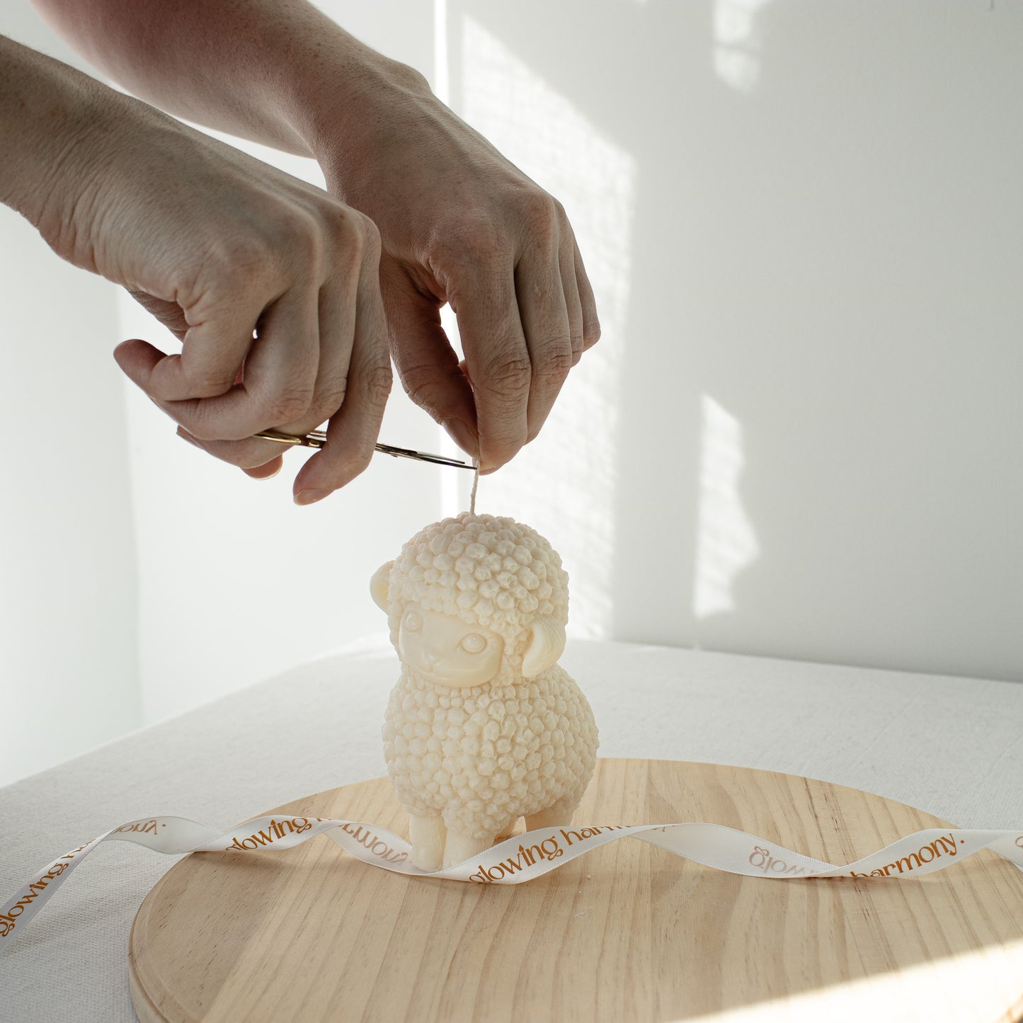 unscented decorative candle for spring