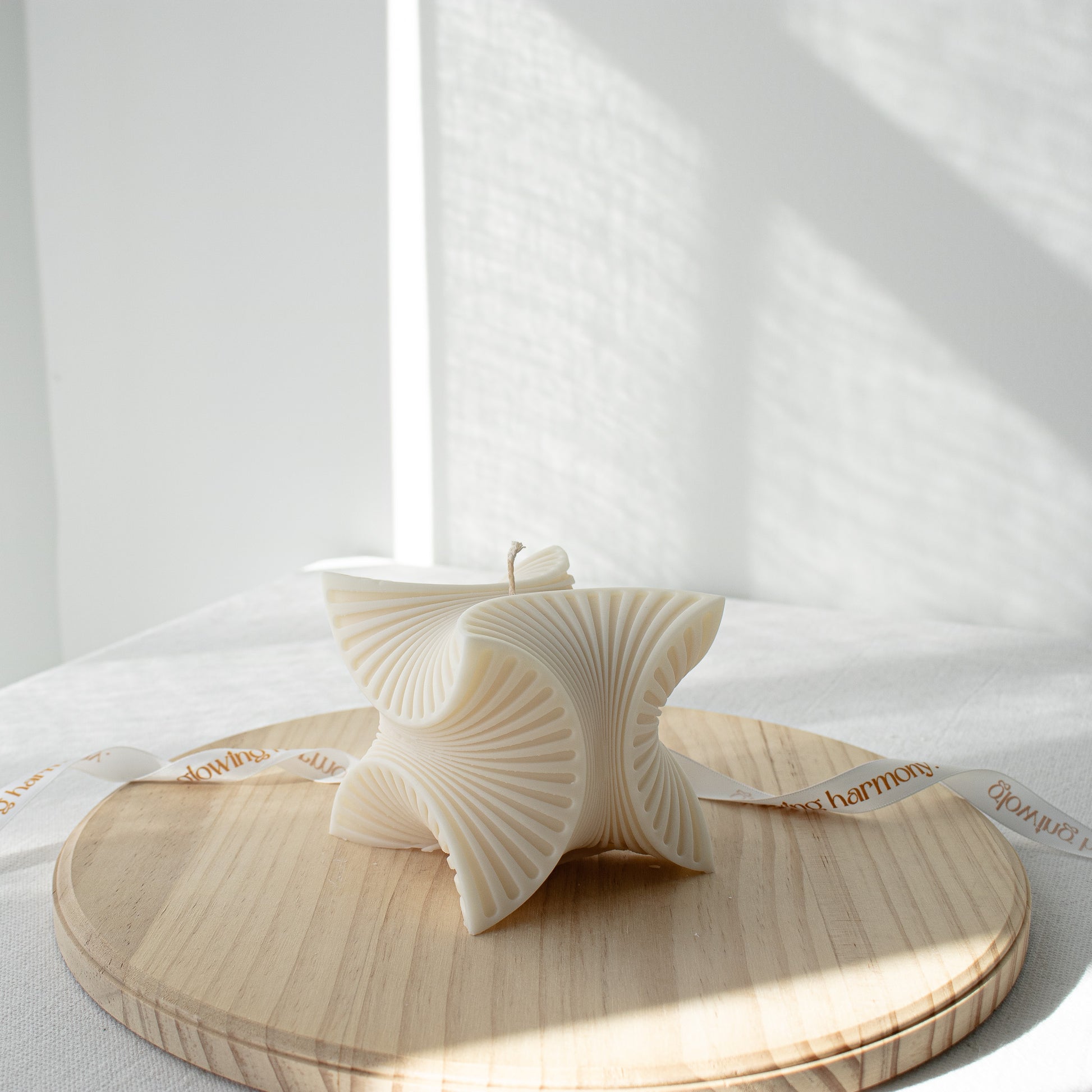 geometrical cube candle
