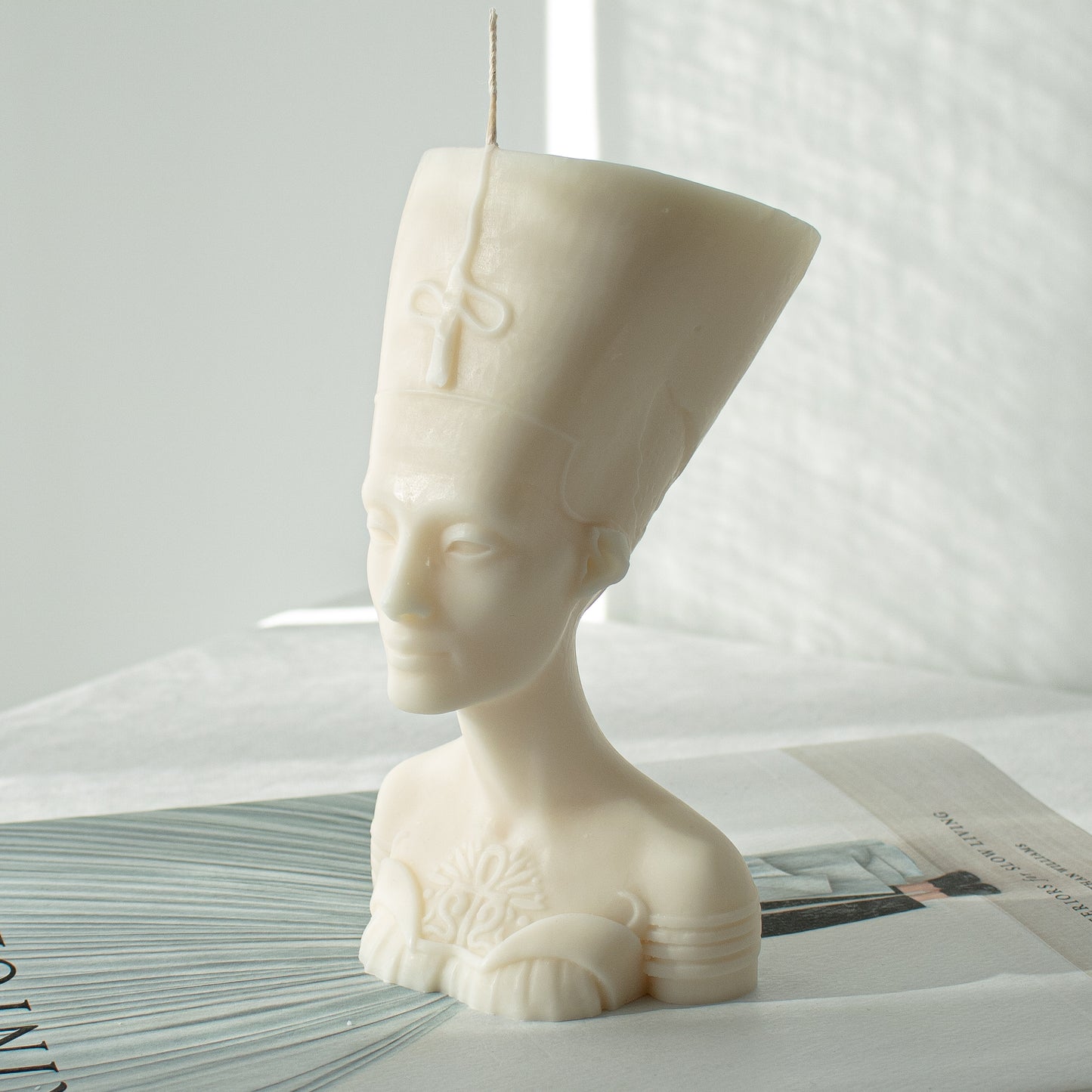 Nefertiti bust candle