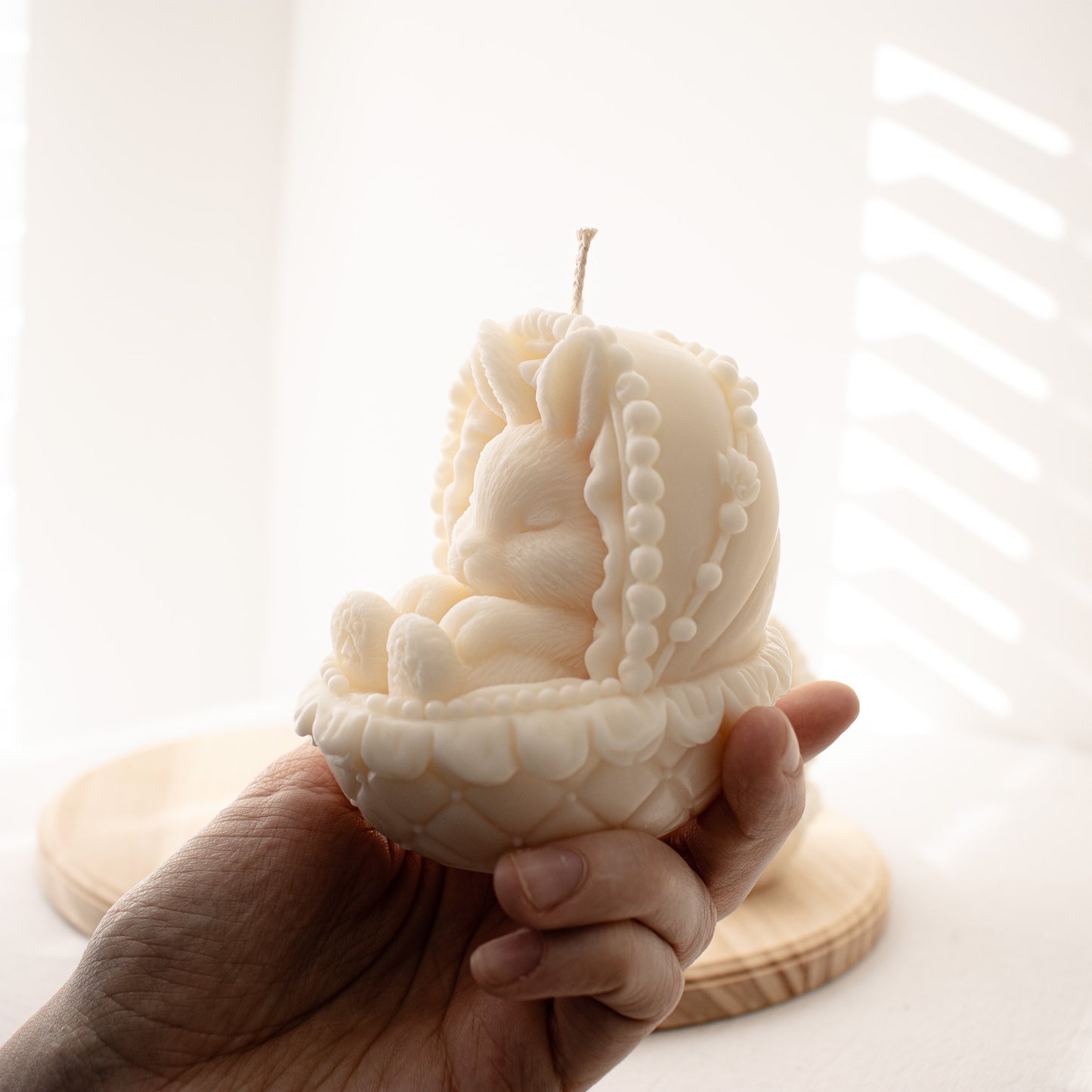 soy wax adorable easter candle