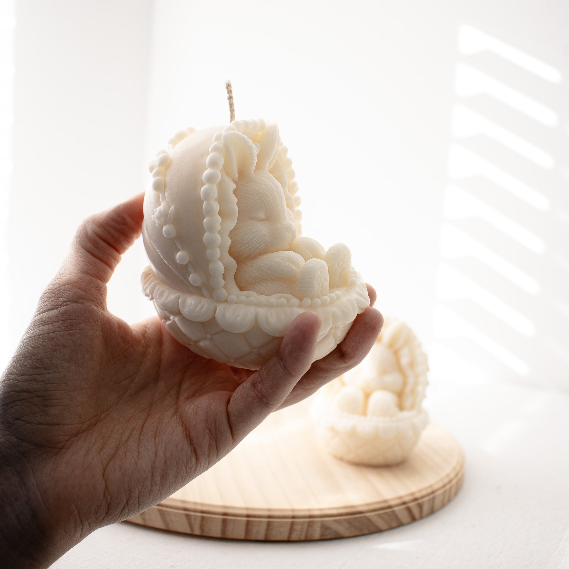 unscented eco friendly cute easter candle