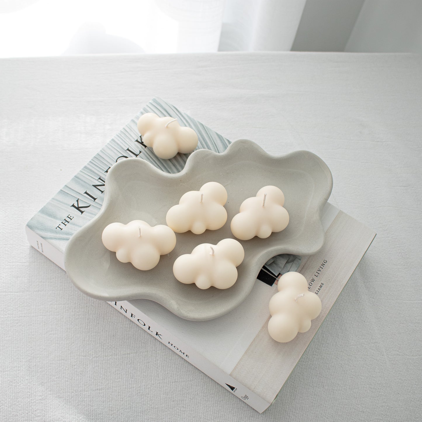 aesthetic unscented decorative candle