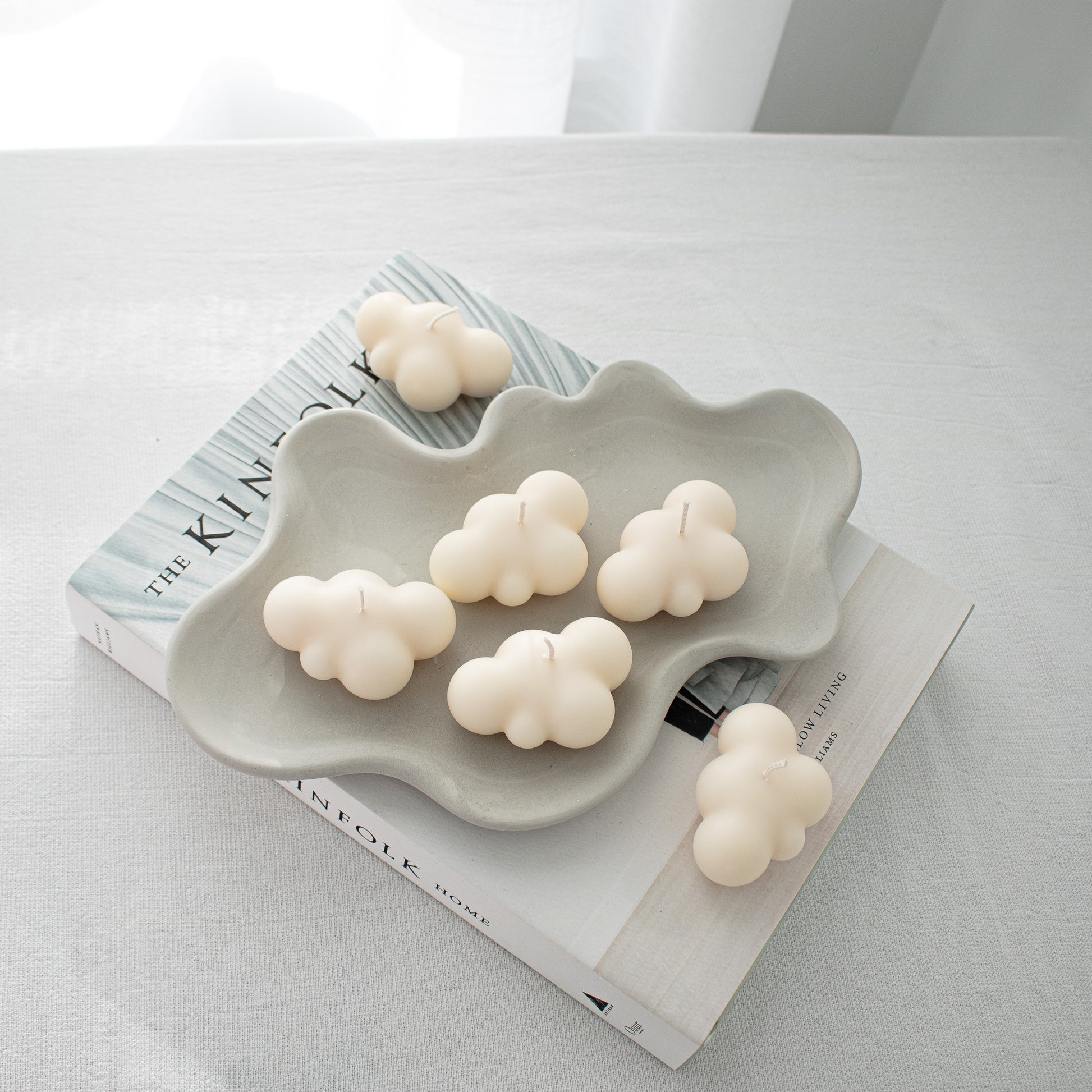 aesthetic unscented decorative candle