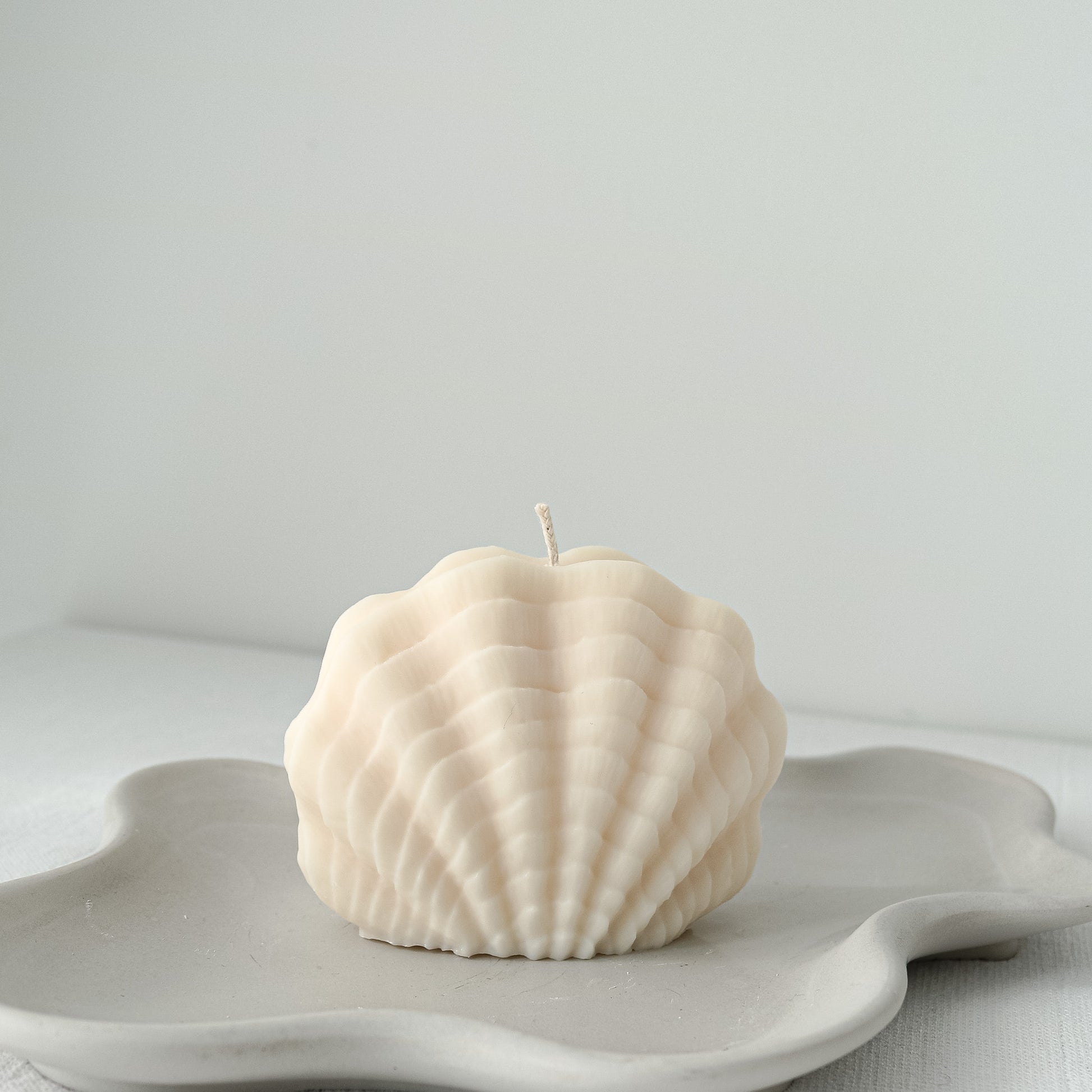 Shell-shaped candle